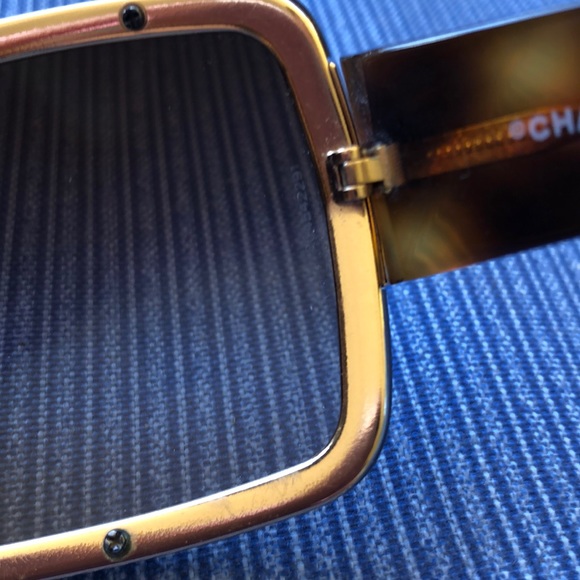 SOLD CHANEL Oversized Shield Sunglasses - Picture 5 of 8